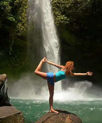 Girl La Fortuna Waterfall