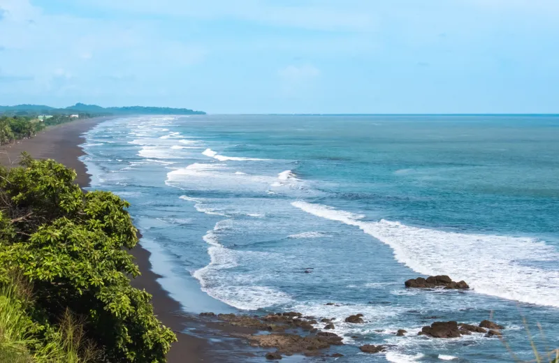 beautiful costa rica beach jaco hermosa