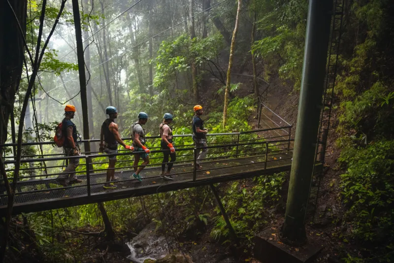 hanging bridges in Costa Rica