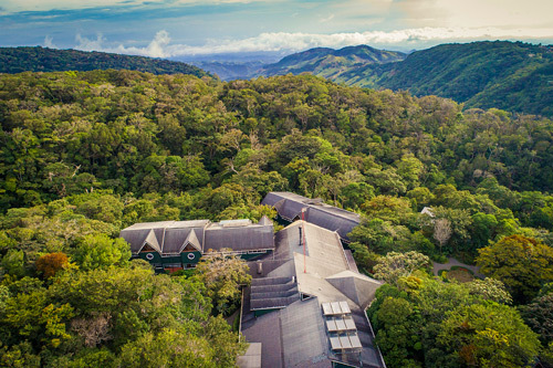 Monteverde lodge hotel aerial