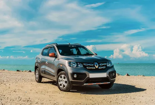 Modern 4x4 rental car driving on a scenic road in Manuel Antonio